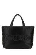 Saint Laurent Men Black Nappa Leather Saint Laurent Shopping Bag