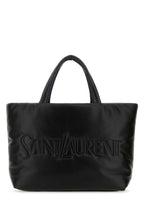 Saint Laurent Men Black Nappa Leather Saint Laurent Shopping Bag
