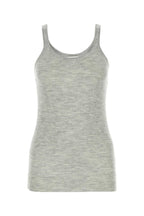 Bottega Veneta Women Melange Grey Wool Tank Top