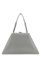 Prada Women Light Grey Leather Handbag