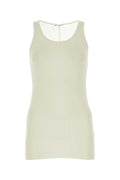 Ami Women Ivory Viscose Blend Tank Top