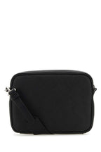 Fendi Men Black Leather Camera Case Duo Fendi Crossbody Bag