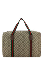 Gucci Men Gg Supreme Fabric Travel Bag