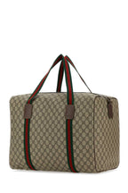 Gucci Men Gg Supreme Fabric Travel Bag