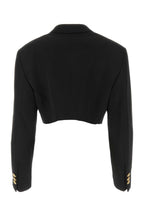 Palm Angels Women Black Polyester Blend Boyfriend Blazer
