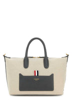 Thom Browne Women Sand Canvas Duffle Small Handbag