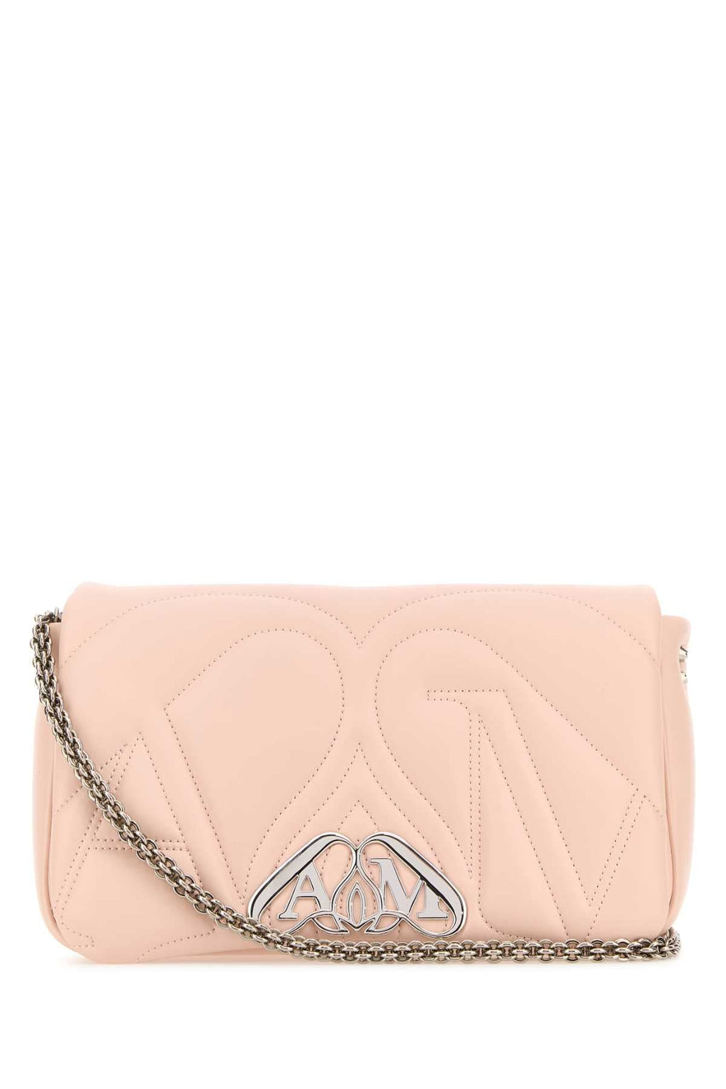 Alexander Mcqueen Women Pink Leather Small Seal Shoulder Bag