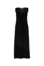 Jil Sander Women Black Stretch Cotton Blend Dress