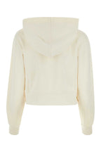 Palm Angels Women Ivory Cotton Sweatshirt