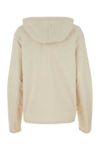 Prada Women Sand Stretch Cotton Oversize Sweatshirt