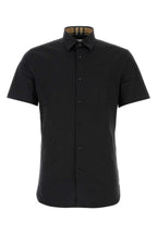 Burberry Men Black Stretch Poplin Shirt