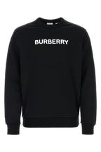 Burberry Men Black Stretch Cotton Oversize Sweater