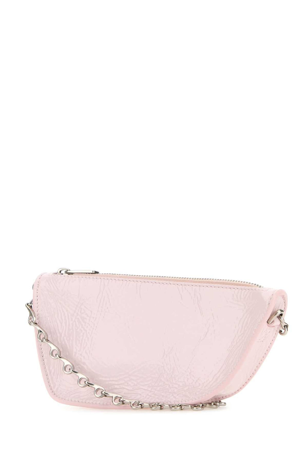 Burberry Women Pastel Pink Leather Micro Shield Shoulder Bag