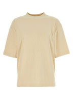 Burberry Women Cream Terry Fabric Oversize T-Shirt