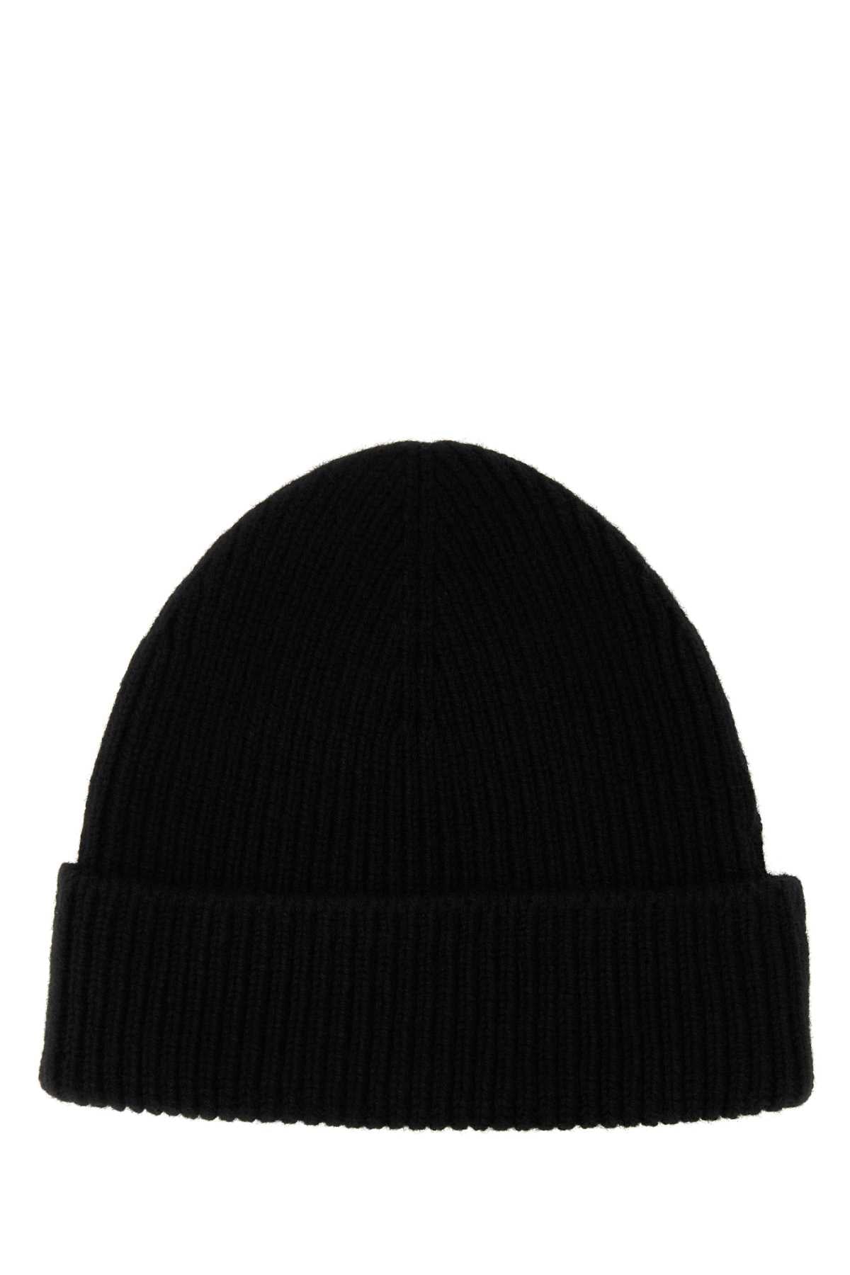 Burberry Women Black Cashmere Beanie Hat