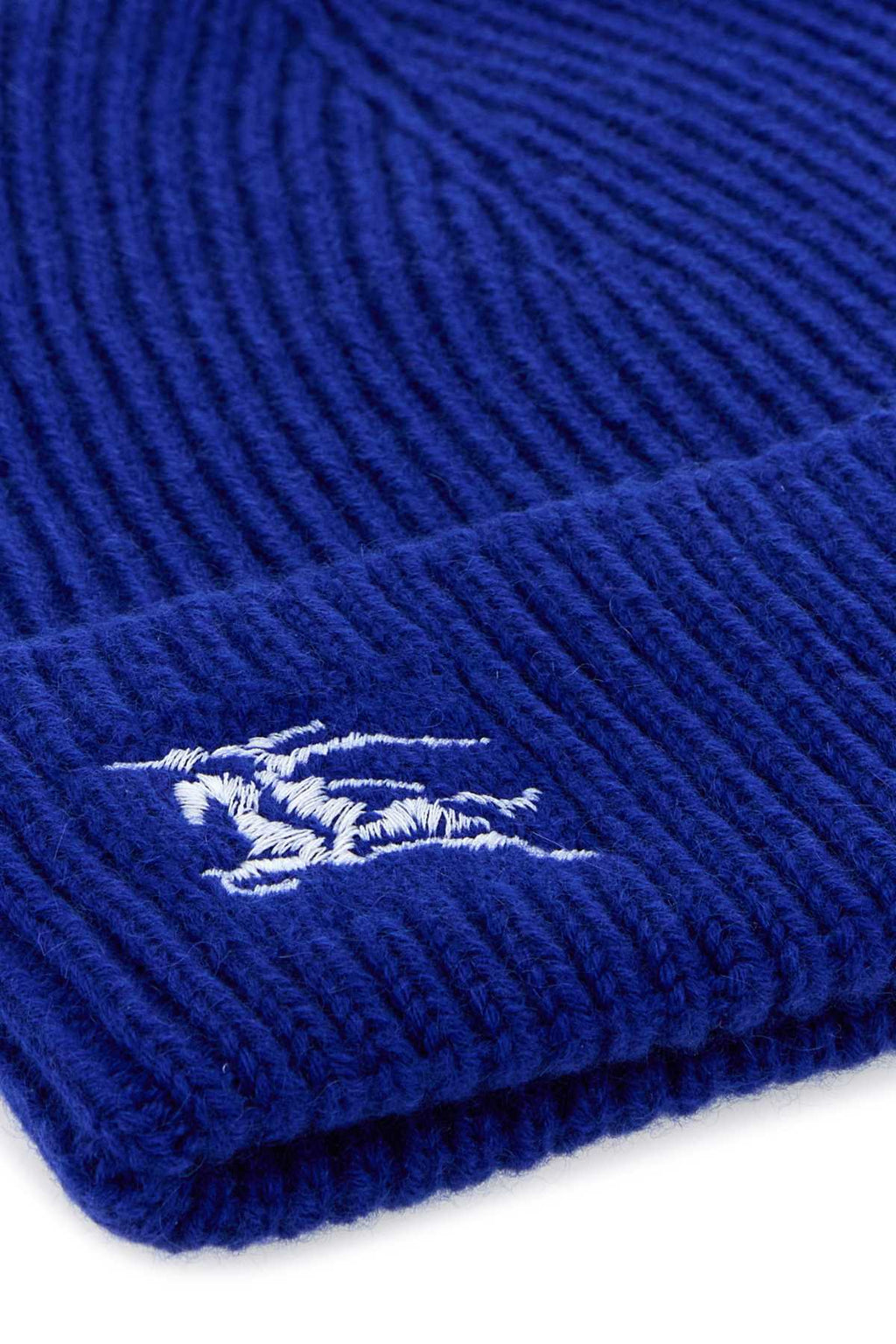 Burberry Women Electric Blue Cashmere Beanie Hat