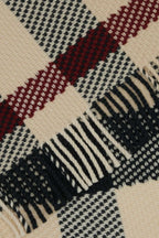 Burberry Women Embroidered Wool Scarf