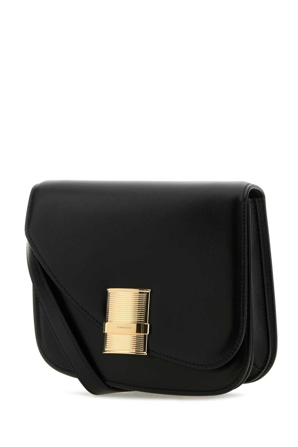 Salvatore Ferragamo Women Black Leather Crossbody Bag