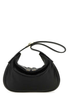 Valentino Garavani Women Black Nappa Leather Small Go-Hobo Shoulder Bag