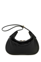 Valentino Garavani Women Black Nappa Leather Small Go-Hobo Shoulder Bag