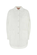 Valentino Garavani Women White Cotton Blend Oversize Jacket