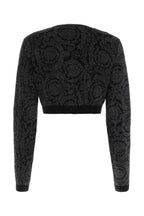 Versace Women Embroidered Stretch Viscose Blend Cardigan