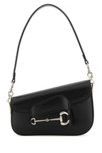 Gucci Women Black Leather Mini Gucci Horsebit 1955 Handbag