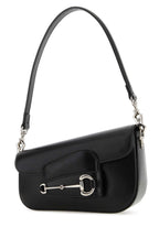 Gucci Women Black Leather Mini Gucci Horsebit 1955 Handbag