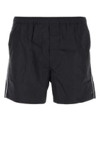 Valentino Garavani Men Midnight Blue Nylon Swimming Shorts