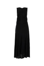 Bottega Veneta Women Black Jersey Long Dress