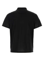 Valentino Garavani Men Black Cotton Polo Shirt