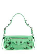 Balenciaga Women Light Green Leather Le Cagole Sling Xs Shoulder Bag