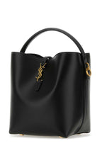 Saint Laurent Women Black Leather Le 37 Bucket Bag