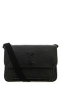 Saint Laurent Men Black Leather Niki Crossbody Bag