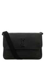 Saint Laurent Men Black Leather Niki Crossbody Bag