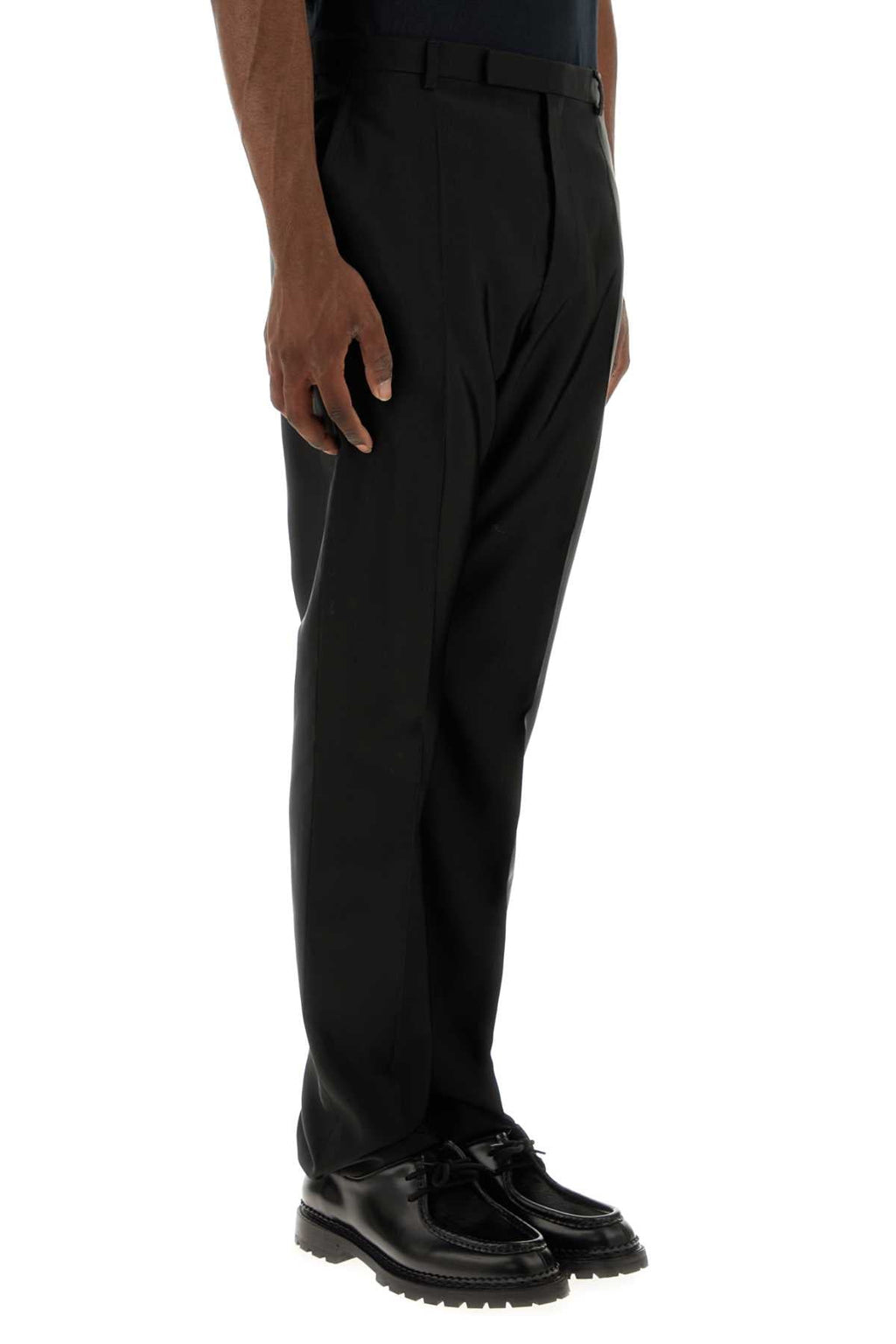 Saint Laurent Men Black Faille Pant