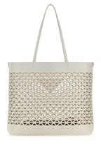 Prada Women White Leather Shopping Bag
