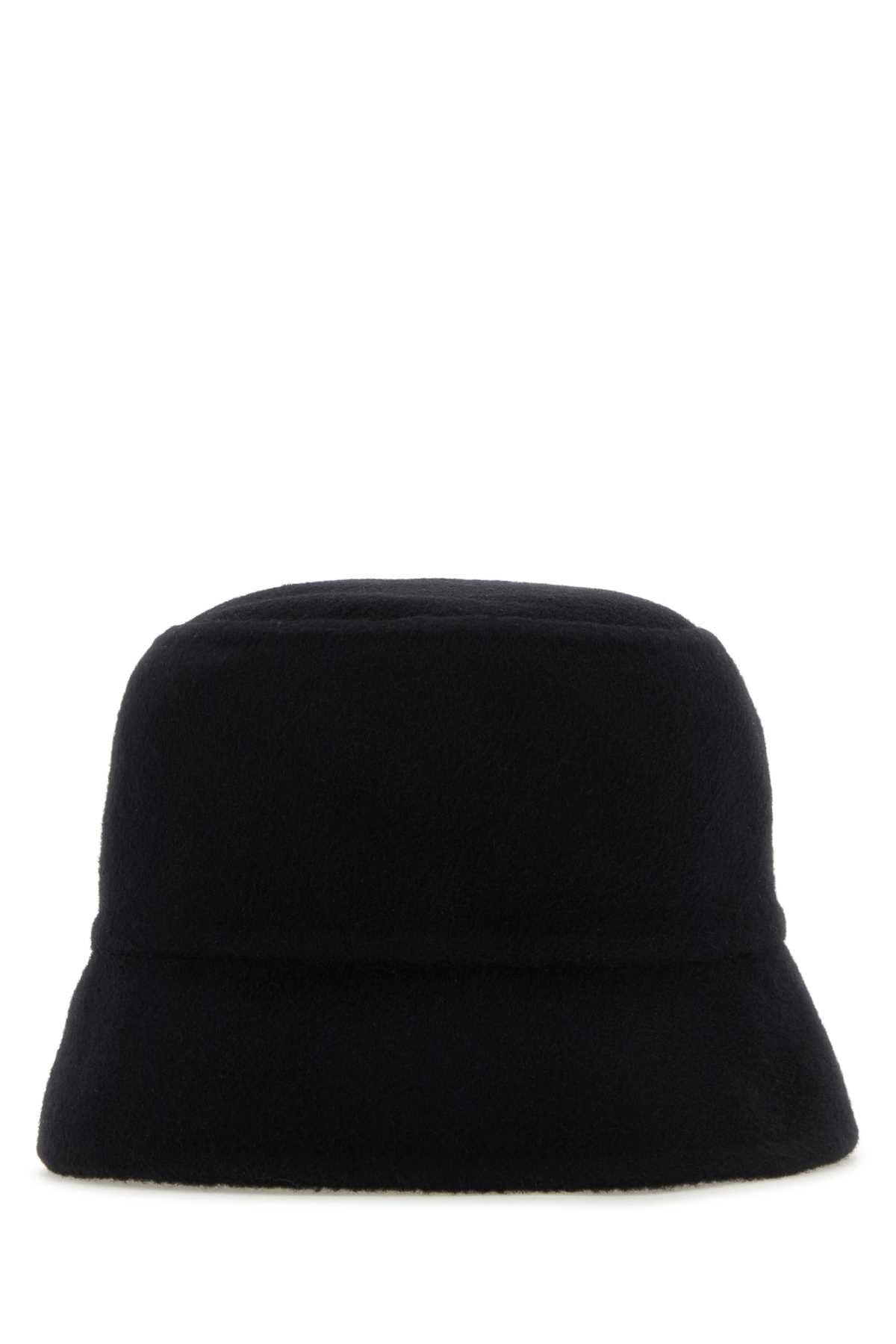 Prada Women Midnight Blue Cashmere Bucket Hat