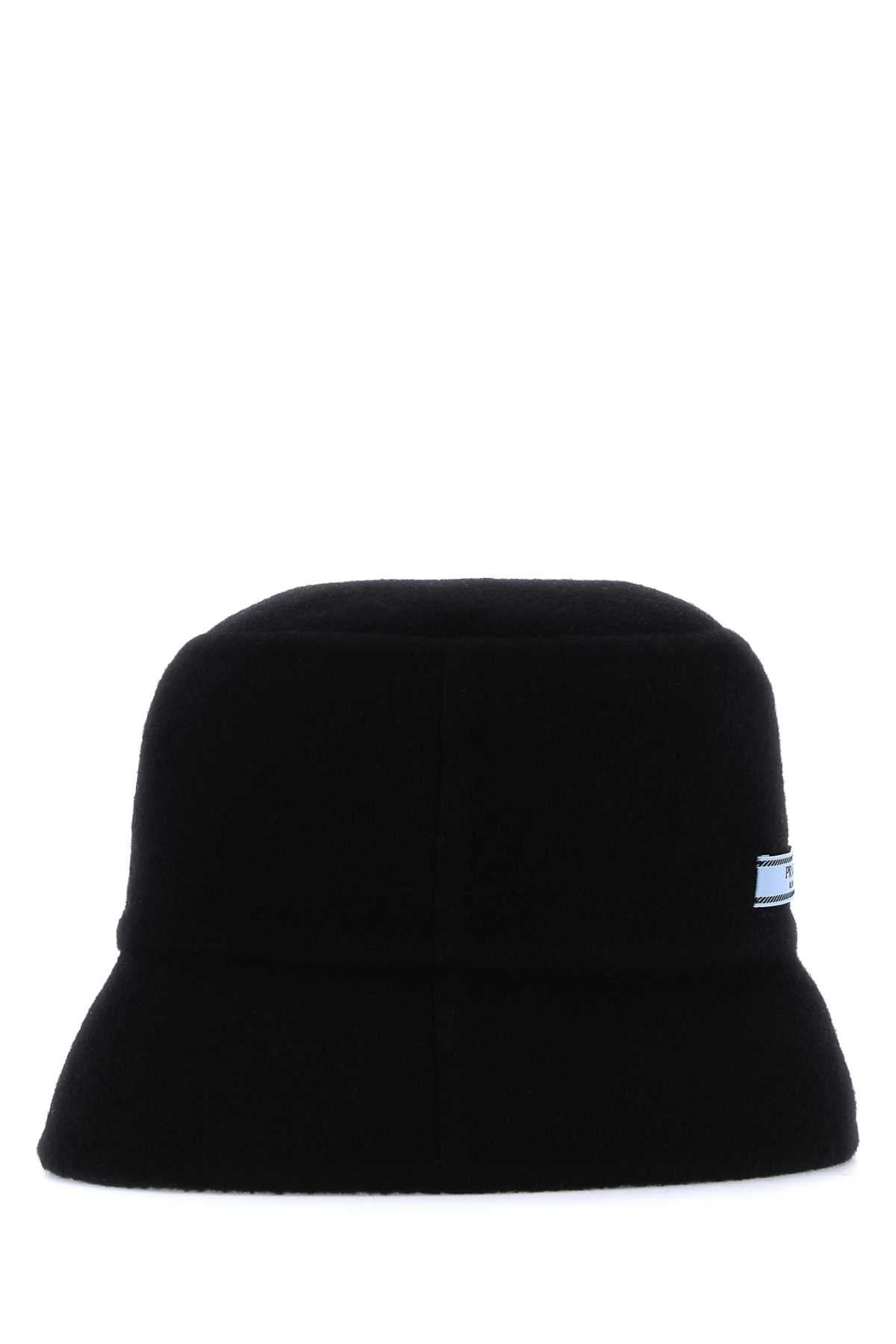 Prada Women Midnight Blue Cashmere Bucket Hat