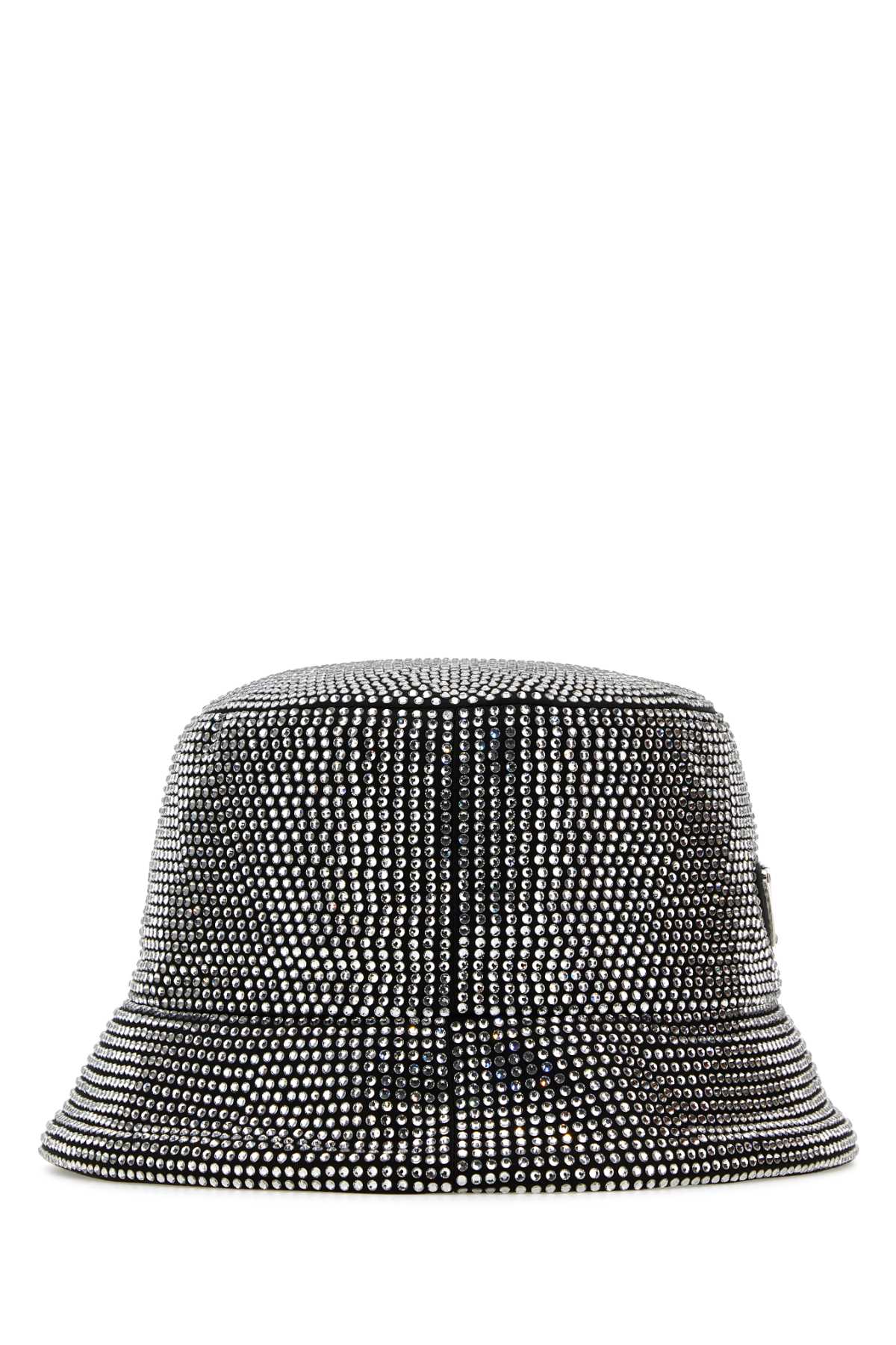 Prada Women Embellished Fabric Bucket Hat