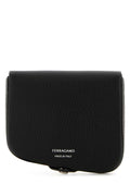 Salvatore Ferragamo Men Black Leather Coin Purse