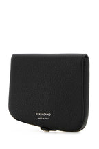 Salvatore Ferragamo Men Black Leather Coin Purse