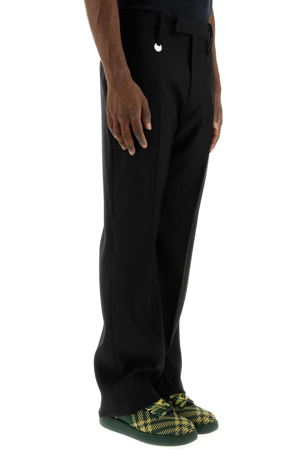 Burberry Men Black Wool Pant