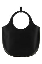 Courreges Women Black Leather Medium Holy Handbag