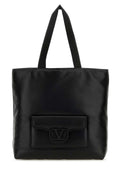 Valentino Garavani Men Black Nappa Leather Valentino Garavani Noir Shopping Bag