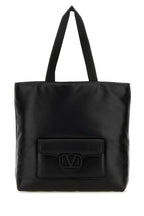 Valentino Garavani Men Black Nappa Leather Valentino Garavani Noir Shopping Bag
