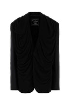 Y Project Women Black Stretch Twill Oversize Blazer