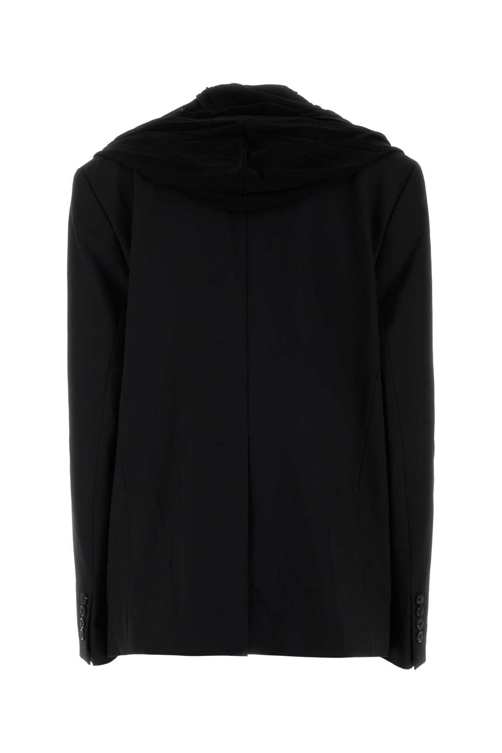 Y Project Women Black Stretch Twill Oversize Blazer