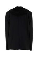 Y Project Women Black Stretch Twill Oversize Blazer