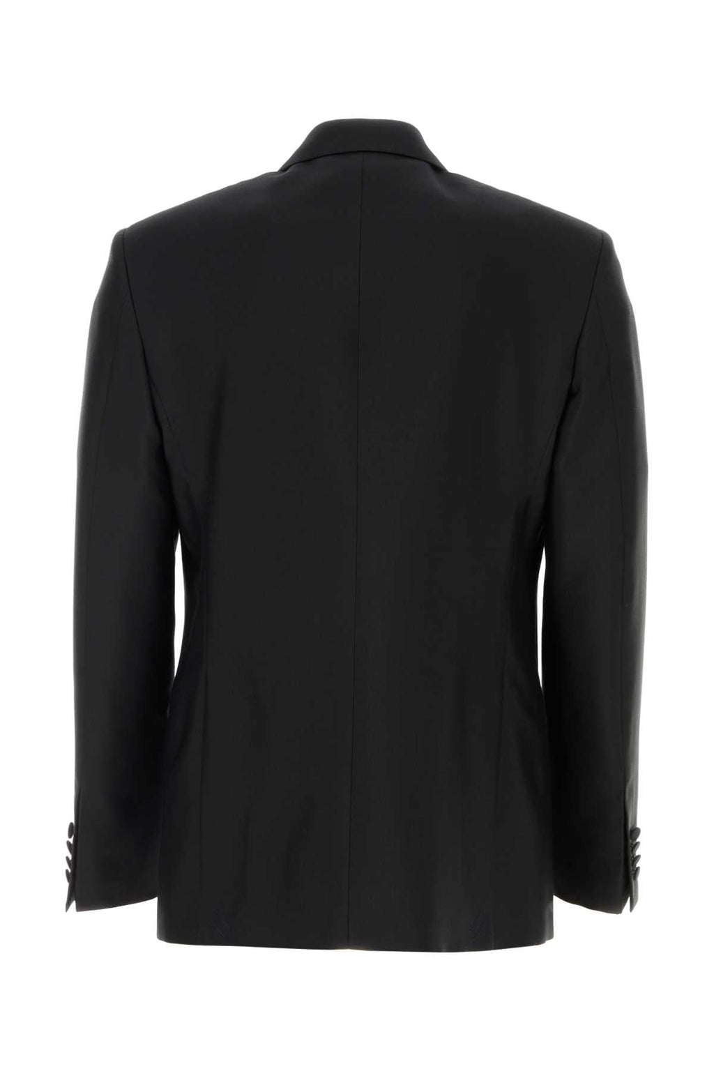 Burberry Men Black Wool Blend Blazer